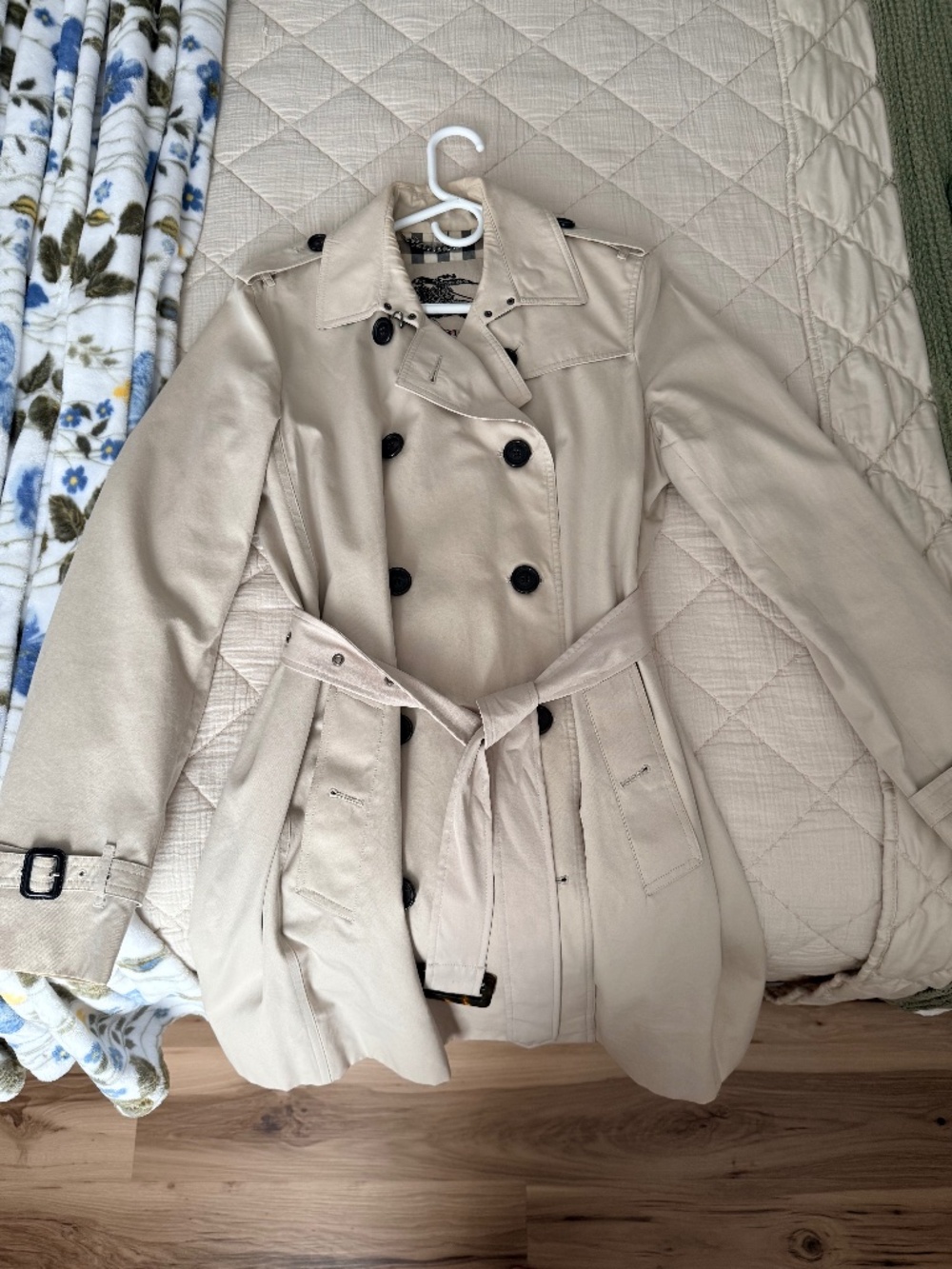 Beige Burberry Woman’s Trench Coat